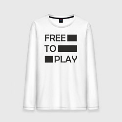 Мужской лонгслив Free to play