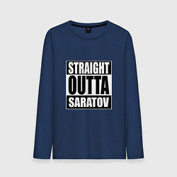 Мужской лонгслив Straight Outta Saratov