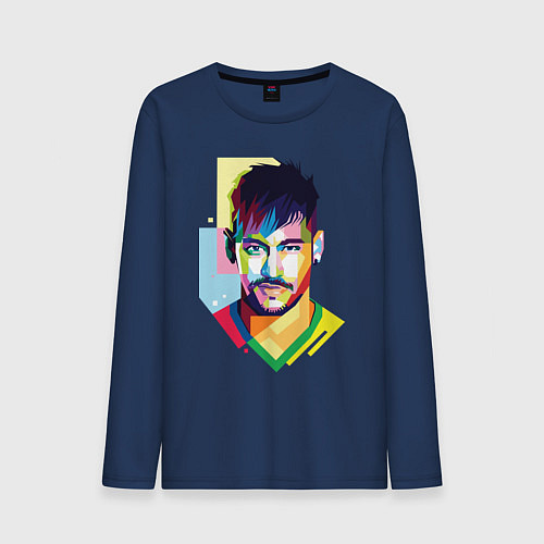 Мужской лонгслив Neymar: fun-art / Тёмно-синий – фото 1