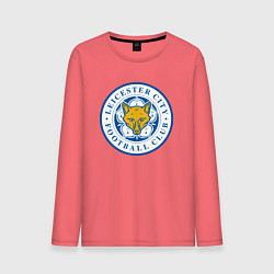 Лонгслив хлопковый мужской Leicester City FC, цвет: коралловый