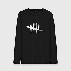 Лонгслив хлопковый мужской Dead by Daylight White Logo, цвет: черный