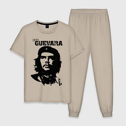 Пижама хлопковая мужская Che Guevara, цвет: миндальный