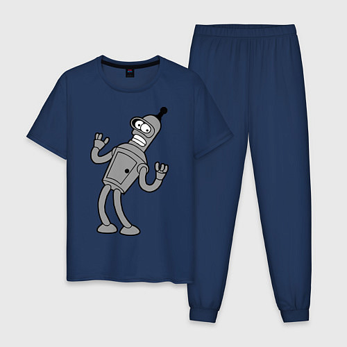 Мужская пижама Bender Error / Тёмно-синий – фото 1