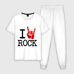 Мужская пижама I love rock