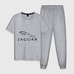 Пижама хлопковая мужская Jaguar, цвет: меланж