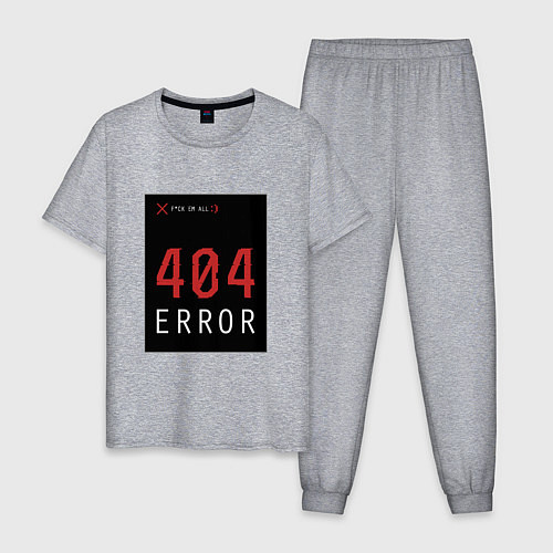 Мужская пижама 404 Error / Меланж – фото 1