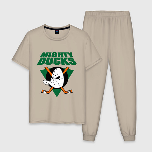 Мужская пижама Anaheim Mighty Ducks / Миндальный – фото 1