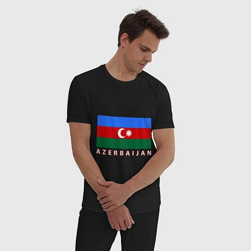 Мужская пижама Азербайджан / Черный – фото 3