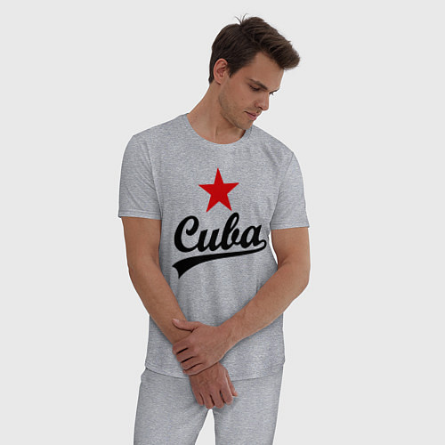 Мужская пижама Cuba Star / Меланж – фото 3