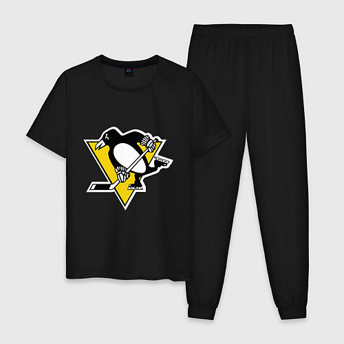 Мужская пижама Pittsburgh Penguins / Черный – фото 1