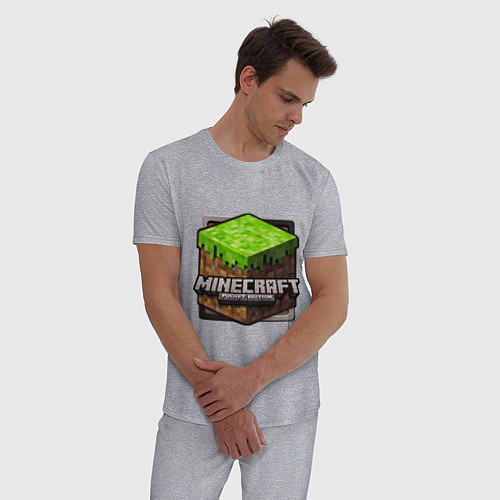 Мужская пижама Minecraft: Pocket Edition / Меланж – фото 3