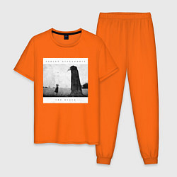 Пижама хлопковая мужская Asking Alexandria, цвет: оранжевый