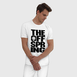 Пижама хлопковая мужская The Offspring, цвет: белый — фото 2