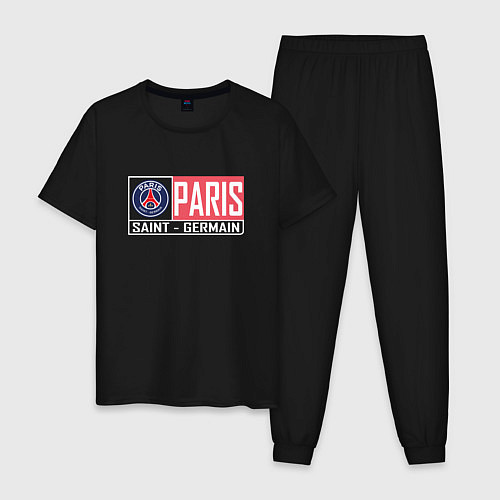 Мужская пижама Paris Saint-Germain - New collections / Черный – фото 1