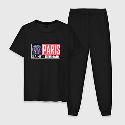 Пижама хлопковая мужская Paris Saint-Germain - New collections, цвет: черный
