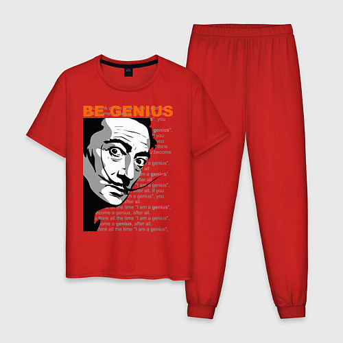 Мужская пижама Dali: Be Genius / Красный – фото 1