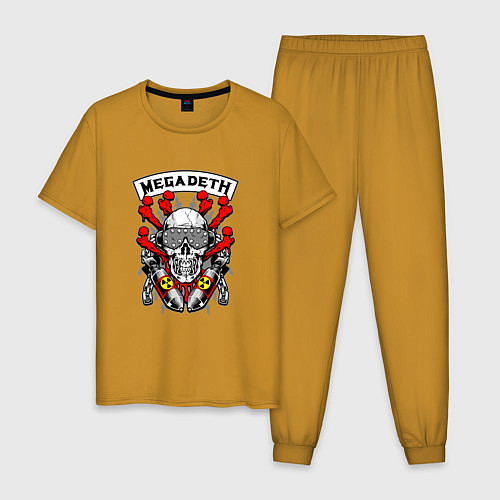 Мужская пижама Megadeth Rocker / Горчичный – фото 1