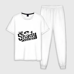 Пижама хлопковая мужская The shady project, цвет: белый