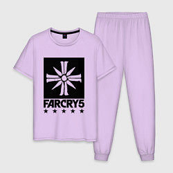 Пижама хлопковая мужская Eden's Gate: Far Cry 5, цвет: лаванда
