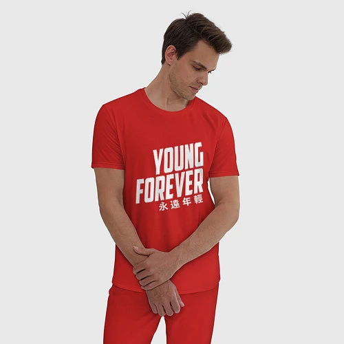 Мужская пижама Young Forever / Красный – фото 3