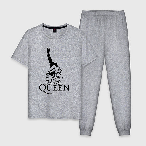 Мужская пижама Queen: Rock You / Меланж – фото 1