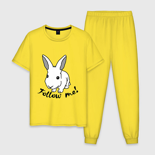 Мужская пижама Rabbit: follow me / Желтый – фото 1