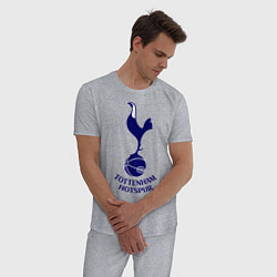 Пижама хлопковая мужская Tottenham FC, цвет: меланж — фото 2