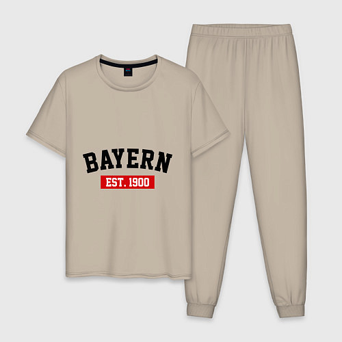 Мужская пижама FC Bayern Est. 1900 / Миндальный – фото 1