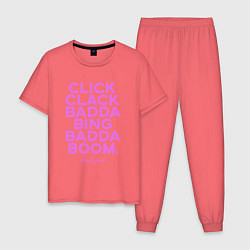 Мужская пижама Click Clack Black Pink