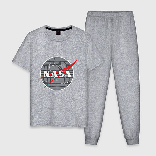 Мужская пижама NASA: Death Star / Меланж – фото 1