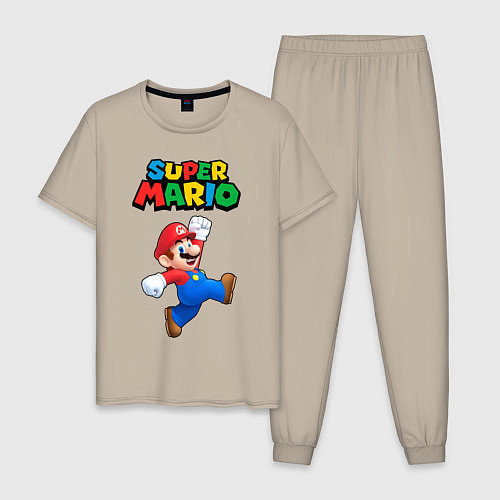 Мужская пижама Super Mario / Миндальный – фото 1