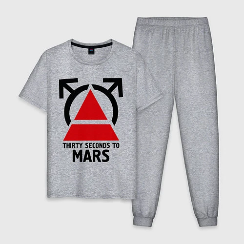Мужская пижама Thirty Seconds To Mars / Меланж – фото 1