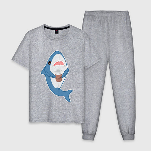Мужская пижама Hype Shark / Меланж – фото 1