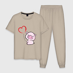 Мужская пижама Pig Love