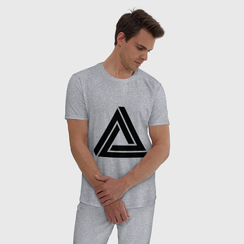Мужская пижама Triangle Visual Illusion / Меланж – фото 3
