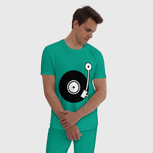 Мужская пижама Vinyl Mix / Зеленый – фото 3