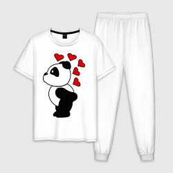 Мужская пижама Поцелуй панды: для него