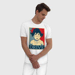 Пижама хлопковая мужская My Hero Academia Drive, цвет: белый — фото 2