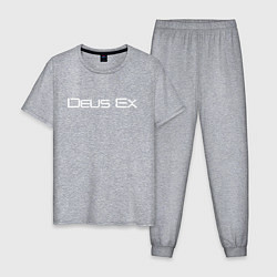 Пижама хлопковая мужская DEUS EX, цвет: меланж