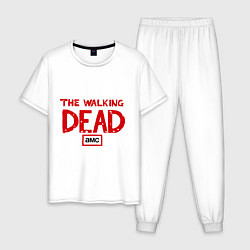 Пижама хлопковая мужская The walking Dead AMC, цвет: белый