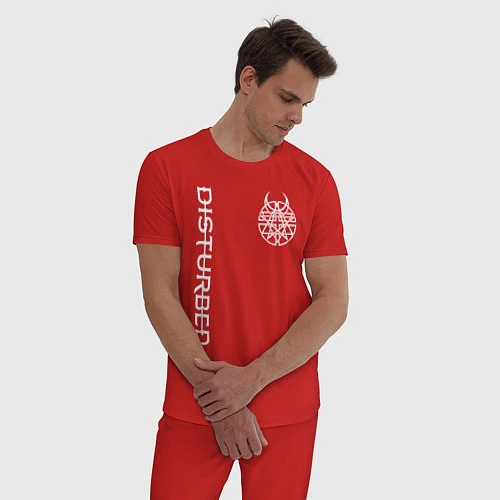 Мужская пижама DISTURBED / Красный – фото 3