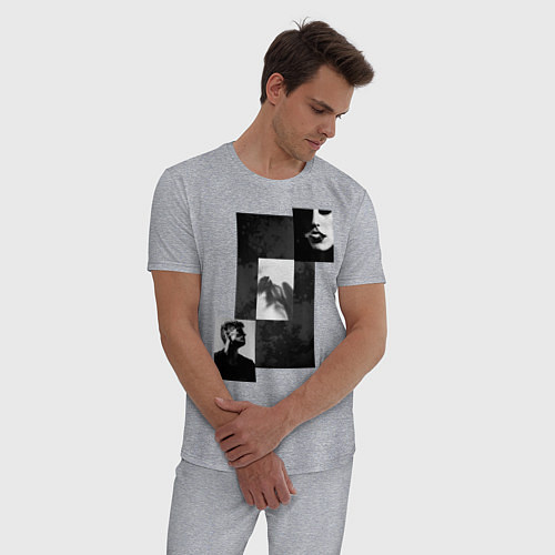 Мужская пижама Чёрно-белые фото / Меланж – фото 3