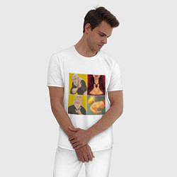 Пижама хлопковая мужская Выбор Ведьмака, цвет: белый — фото 2