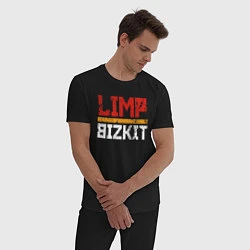 Пижама хлопковая мужская LIMP BIZKIT, цвет: черный — фото 2