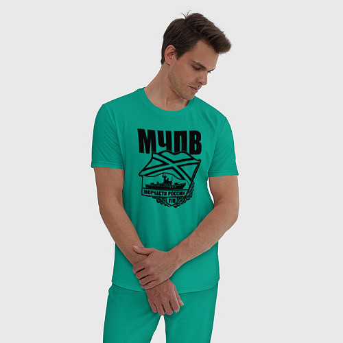Мужская пижама МЧПВ / Зеленый – фото 3