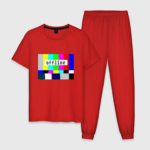 Мужская пижама Offline / Красный – фото 1