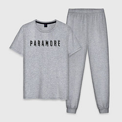 Пижама хлопковая мужская Paramore, цвет: меланж