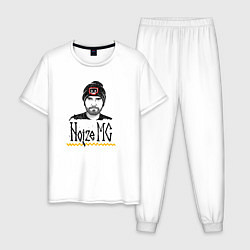 Пижама хлопковая мужская Noize MC, цвет: белый