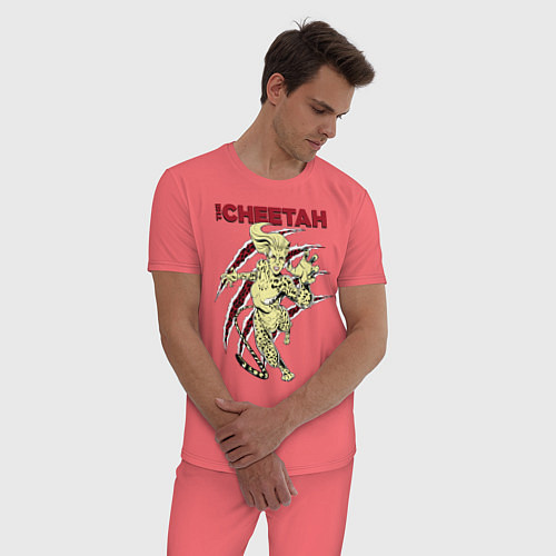 Мужская пижама The Cheetah / Коралловый – фото 3