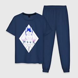 Пижама хлопковая мужская BoJack Horseman, цвет: тёмно-синий